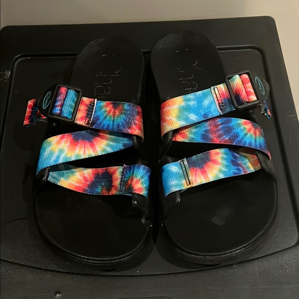 Colorful Tie-Dye Sandals